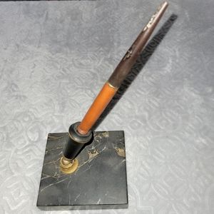 ✒️Vintage PARKER Fountain Pen with Black Marbled Desk Stand
